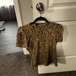Leopard print blouse